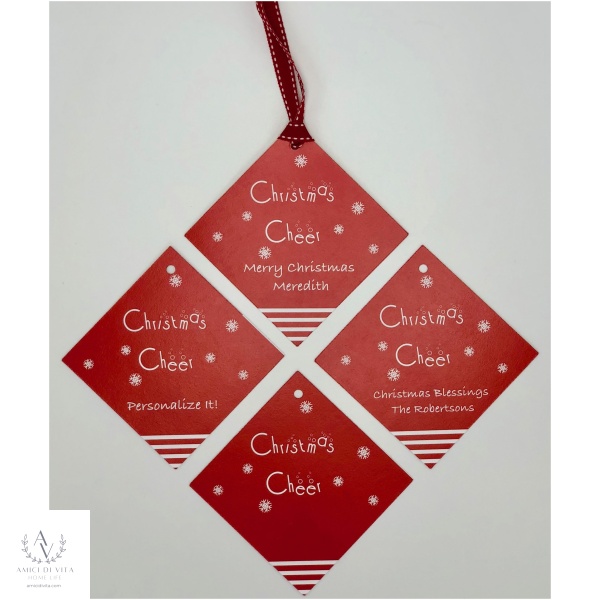 Christmas Cheer Hanging Gift Tags - Image 2