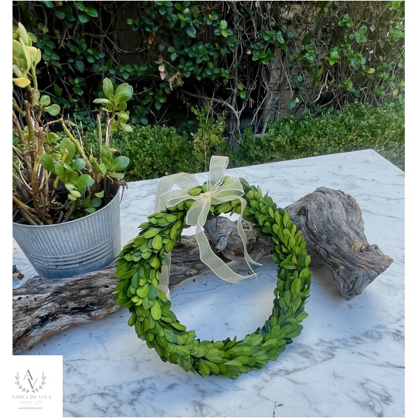 Boxwood Bliss - Elegant Mini Wreaths with Sheer Ribbon - Image 13