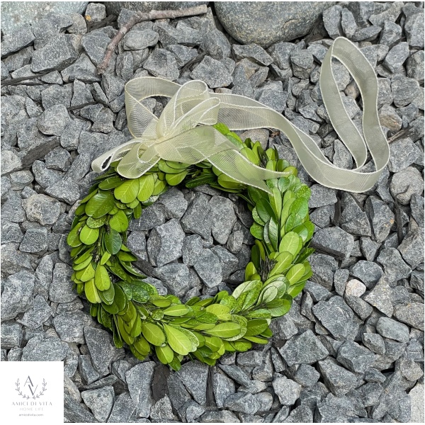 Boxwood Bliss - Elegant Mini Wreaths with Sheer Ribbon - Image 14