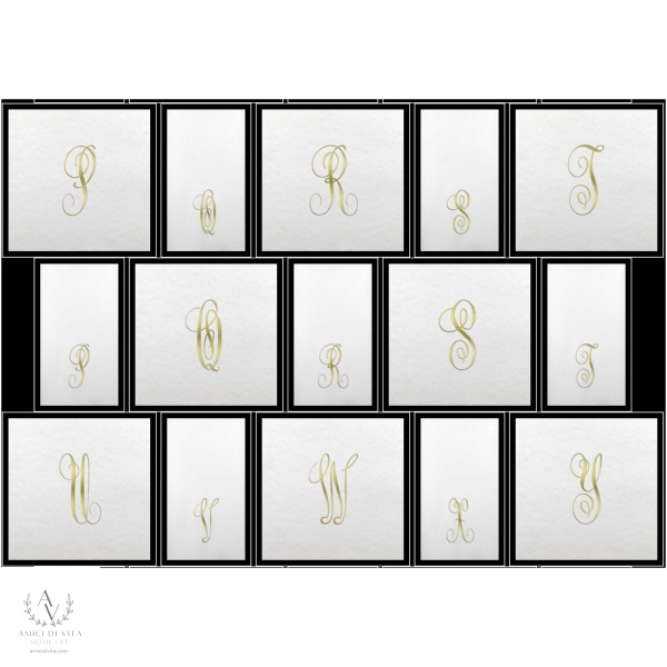 LUXE GUEST TOWELS Initial Gold Imprint-Disposable - Image 9